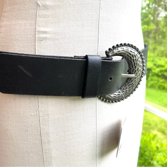 Free People | Accessories | Free People Black Leather Belt  display picture 1